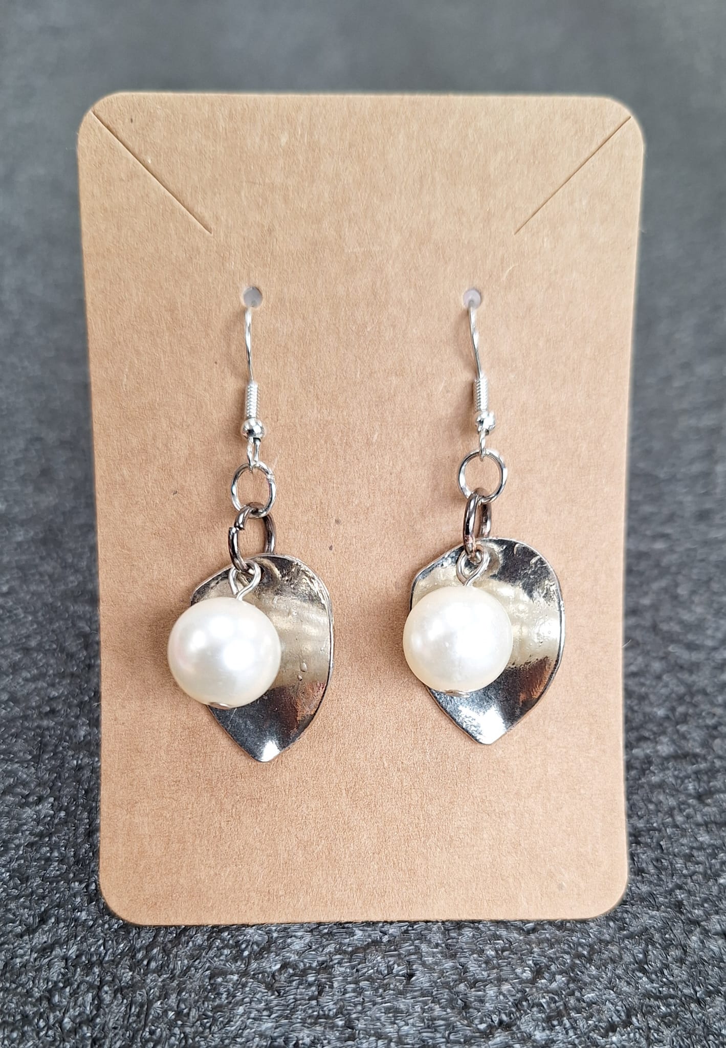 Teal Geometric Dangle Earrings